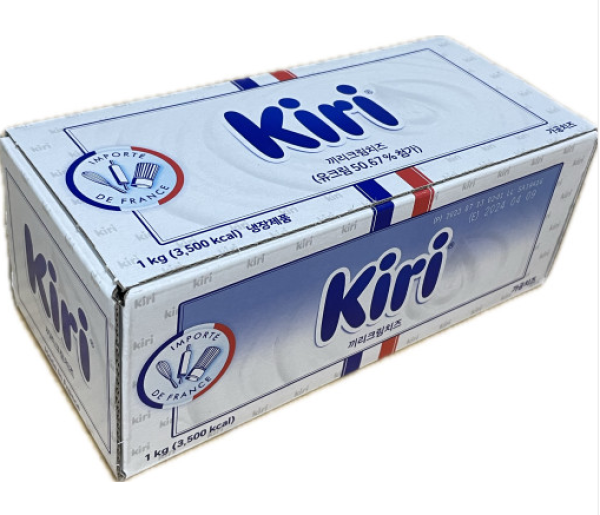 Kiri 크림치즈 1KG (아이스박스포함)